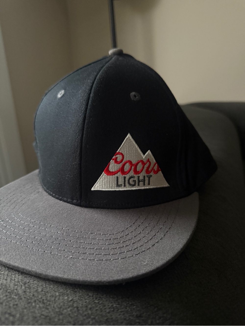 Black and Gray Snapback Hat